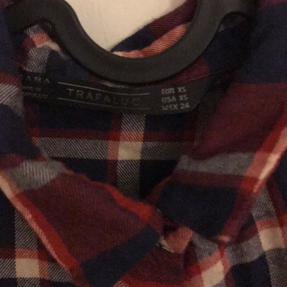 zara plaid long shirt - Picture 3 of 3